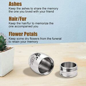 1.57 Inch Small Keepsake Urns for Ashes Mini Butterfly Cremation Urn for Human Ashes Stainless Steel Funeral Ash Holder for Men for Women - I'll Hold You in My Heart Until I Hold You in Heaven