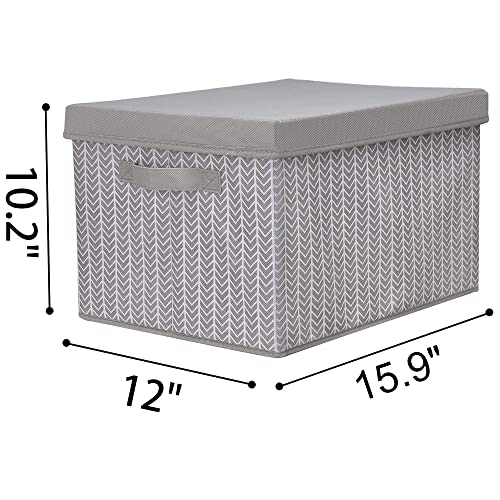 GRANNY SAYS Bundle of 1-Pack Extra Large Rectangle Storage Bins & 3-Pack Large Rectangle Closet Storage Bins with Lids