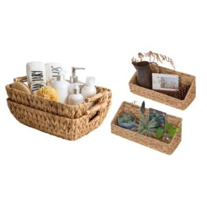 StorageWorks Hand-Woven Storage Baskets Set