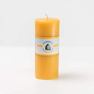 Smooth Brothers Beeswax Pillars Set of Three (3) - 2"x3", 2"x5" and 3.1"x3" - 100% Pure Beeswax by Gammy's Beezwax Candles