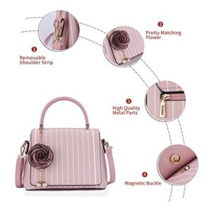 Multiple Pockets Handbag for Women Fashion Ladies PU Top Handle Satchel Shoulder Tote Bags Purse