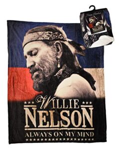 midsouth products willie nelson throw blanket 50″ x 60″ always on my mind