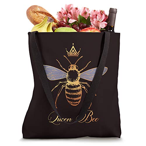 Queen Crown Bee Beekeeping Honey Lover Keeper Women Gift Tote Bag