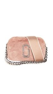 marc jacobs women’s the plush snapshot, fluffy rose, pink, one size