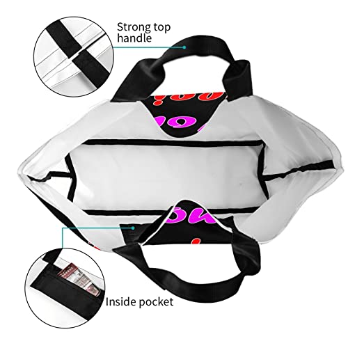 Custom Large Tote Bag, Design Your Own Shoulder Bag Personalized Top Handle Satchel Handbag for Work Travel Business Shopping or Leisure, Black