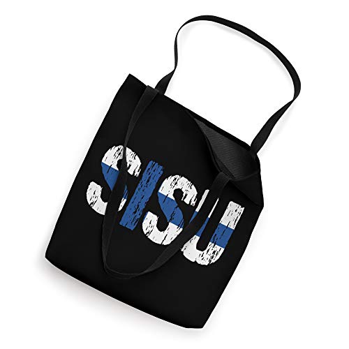 Sisu Finnish Flag Finland Suomi Distressed Gift Tote Bag