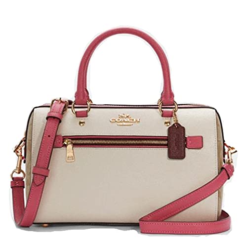 Coach Rowan Crossbody In Signature Leather Canvas (Confetti Mango)