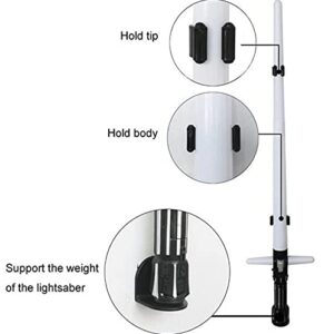 Pmsanzay Light Saber Wall Display Rack Light Saber Wall Mount Wall Rack Wall Holder - Easy to Install - Used in Both Commercial and Residential Settings - Hardware Included - No Lightsaber -2/PK