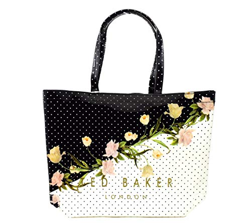 Ted Baker Elderflower Caitcon Shopper Large Black, Black