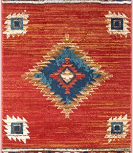 Well Woven Tulsa Lea Crimson Traditional Southwestern Tribal 2x4 (2'3" x 3'11") Area Rug