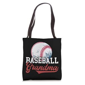Baseball Grandma Mother's Day Granny Bat Catcher Homerun Tee Tote Bag