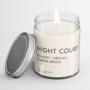 night court book lovers’ candle | book scented candle | vegan + cruelty-free + phthalte-free