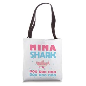 mima shark tote bags funny mothers day gift grandma women tote bag