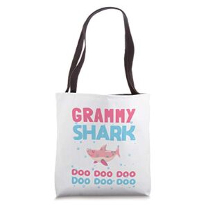 grammy shark tote bags funny mothers day gift grandma women tote bag