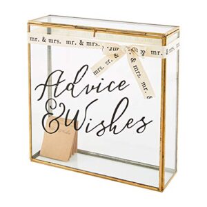 mud pie advice & wishes box set, white