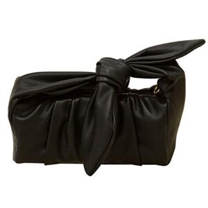 women cloud hobo bag pouch satchel bag (black)