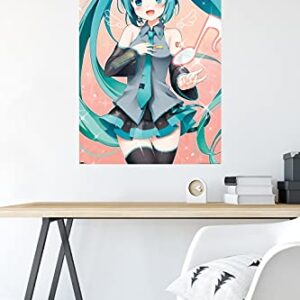 Trends International Hatsune Miku-Music Note Wall Poster, 22.375" x 34", Unframed Version