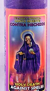 1 Piece Candles Cocktail VELADORA HOLY Death Against Spells- Santa Muerte Contra HECHIZOS