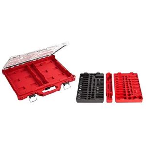 Milwaukee 48-22-9486 1/4"-3/8” Ratchet Socket Set w/PACKOUT Case - 106pc