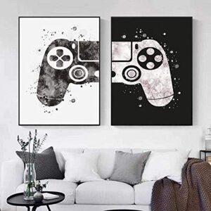gaming room decor canvas painting video game themed gaming canvas wall art black and white video game wall art posters and prints canvas paintings pictures for kids teen game room decor art unframed