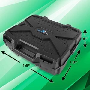 CASEMATIX Hard Shell Travel Case Compatible with Xbox Series S Console, Controllers, Games and Other Accessories - Durable and Protective Hard Case with Impact-Absorbing Customized Foam Interior