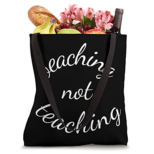 Funny Teacher Summer Vacation Gifts Beaching Not Teaching Tote Bag