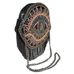 Mary Frances Inner Vision Beaded Crossbody Handbag