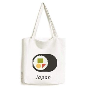 traditional japanese local maki sushi tote canvas bag shopping satchel casual handbag