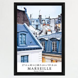 mcs, black marseille poster frame, 27×40 inch, 27 x 40