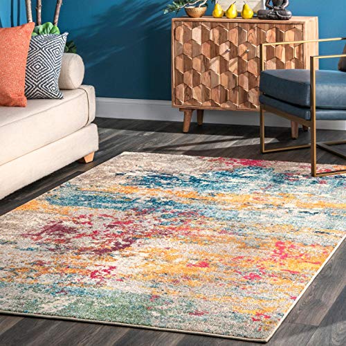 nuLOOM Monet Modern Runner Rug, 2' x 8', Multi