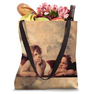 Angels Gift Raphael Angel Cherubs Sistine Madonna Angel Tote Bag