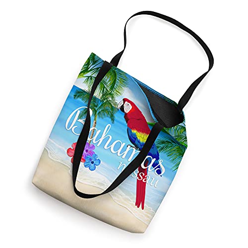 Nassau Bahamas Summer Vacation Tropical Parrot Tote Bag