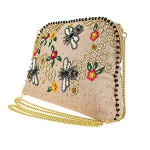 Mary Frances Crossbody/Makeup Bags (Bee Kind)