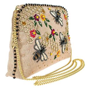 Mary Frances Crossbody/Makeup Bags (Bee Kind)