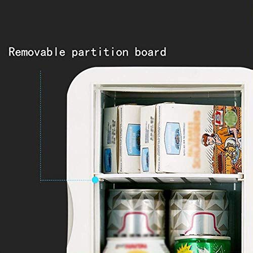 HOLPPO Mini Fridge 6 Liters Compact Portable Insulation Cabinet Mini Refrigerator for Bedroom, Office, Dormitory, Car-Great for Skin Care and Cosmetics