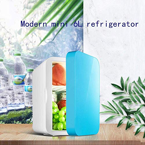 HOLPPO Mini Fridge 6 Liters Compact Portable Insulation Cabinet Mini Refrigerator for Bedroom, Office, Dormitory, Car-Great for Skin Care and Cosmetics