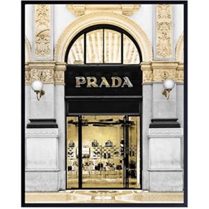 Photo of Prada Store - Glam Living Room Decor - Luxury Wall Decor - Designer Wall Decor - Fashion Wall Art - Glamour Wall Art - High Fashion - Fashion Design - Bling Wall Decor - Luxury Gift