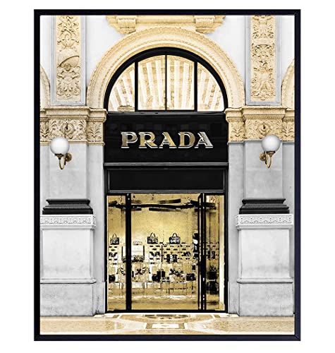 Photo of Prada Store - Glam Living Room Decor - Luxury Wall Decor - Designer Wall Decor - Fashion Wall Art - Glamour Wall Art - High Fashion - Fashion Design - Bling Wall Decor - Luxury Gift