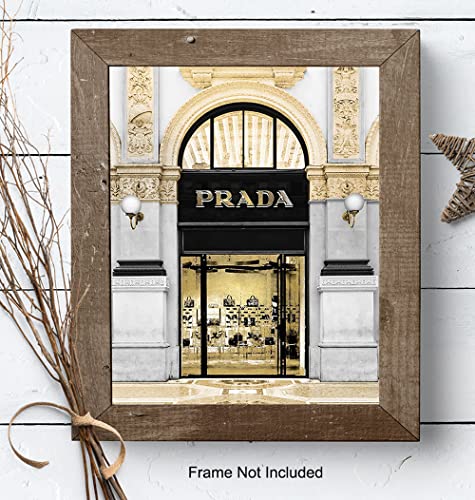 Photo of Prada Store - Glam Living Room Decor - Luxury Wall Decor - Designer Wall Decor - Fashion Wall Art - Glamour Wall Art - High Fashion - Fashion Design - Bling Wall Decor - Luxury Gift