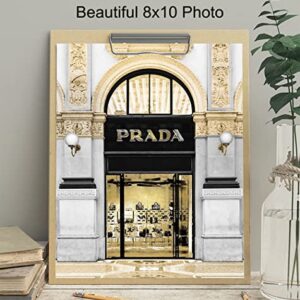 Photo of Prada Store - Glam Living Room Decor - Luxury Wall Decor - Designer Wall Decor - Fashion Wall Art - Glamour Wall Art - High Fashion - Fashion Design - Bling Wall Decor - Luxury Gift