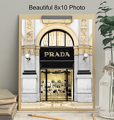 Photo of Prada Store - Glam Living Room Decor - Luxury Wall Decor - Designer Wall Decor - Fashion Wall Art - Glamour Wall Art - High Fashion - Fashion Design - Bling Wall Decor - Luxury Gift