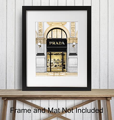 Photo of Prada Store - Glam Living Room Decor - Luxury Wall Decor - Designer Wall Decor - Fashion Wall Art - Glamour Wall Art - High Fashion - Fashion Design - Bling Wall Decor - Luxury Gift