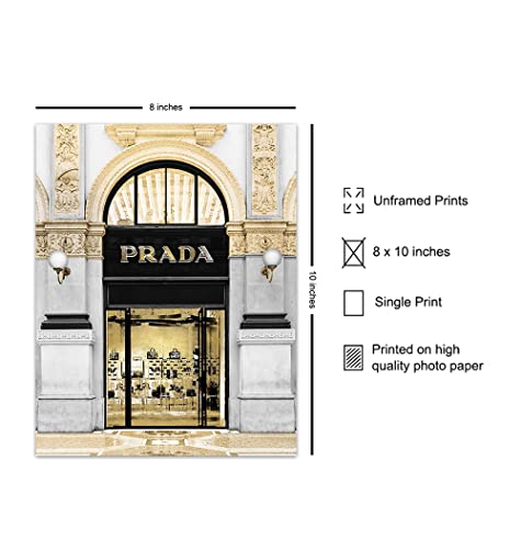 Photo of Prada Store - Glam Living Room Decor - Luxury Wall Decor - Designer Wall Decor - Fashion Wall Art - Glamour Wall Art - High Fashion - Fashion Design - Bling Wall Decor - Luxury Gift