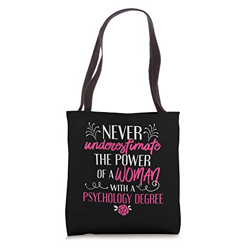 Psychology Degree Graduation Women PhD PsyD Doctorate Gift Tote Bag