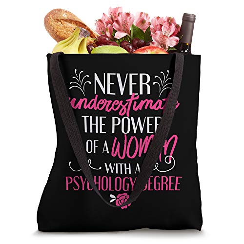 Psychology Degree Graduation Women PhD PsyD Doctorate Gift Tote Bag