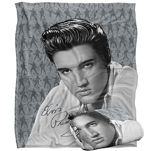 Elvis Presley Moves Officially Licensed Silky Touch Super Soft Throw Blanket 50" x 60"