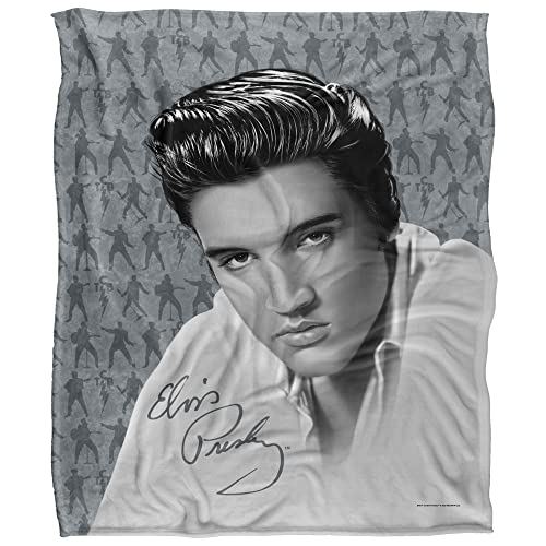 Elvis Presley Moves Officially Licensed Silky Touch Super Soft Throw Blanket 50" x 60"