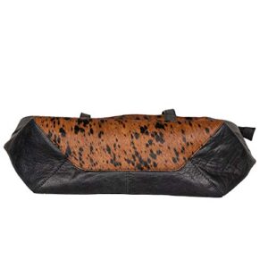 Mona B Bailey Genuine Western Cowhide and Leather Tote Handbag Plus a Bonus Bag Vegetable Dyed with RFID Blocking