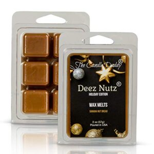 the candle daddy deez nutz holiday edition – banana nut bread scent – maximum scented wax melt cubes – 2 ounce pack – perfect for christmas
