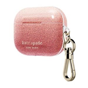 Kate Spade New York AirPods Pro Case - Ombre Glitter Sunset/Pink Multi/Gold Foil Logo